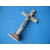 Krzyż drewniany stojący jasny brąz św.Benedykta 18,5 cm